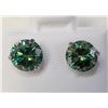 Image 1 : 14K WHITE GOLD MOISSANITE(2.2CT)  EARRINGS