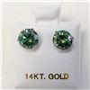Image 2 : 14K WHITE GOLD MOISSANITE(2.2CT)  EARRINGS