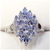 Image 1 : SILVER TANZANITE(1.9CT)  RING (~SIZE 6.75)