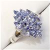 Image 2 : SILVER TANZANITE(1.9CT)  RING (~SIZE 6.75)