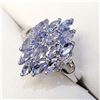 Image 3 : SILVER TANZANITE(1.9CT)  RING (~SIZE 6.75)