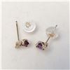 Image 2 : 10K YELLOW GOLD AMETHYST(0.4CT) DIAMOND(0.06CT)