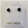 Image 2 : 14K WHITE GOLD BLACK DIAMONDS(0.5CT)