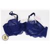 Image 1 : 36C BLUE  LACE BRA