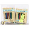 Image 1 : 2 NEW 15PACKS ASSORTED COLORED SPARKLE GLUE