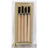 Image 1 : NEW 4 PC WOOD CARVING SET