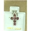 Image 1 : 10K YELLOW GOLD TOURMALINE PENDANT, MADE IN