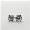 Image 2 : 10K YELLOW GOLD CUBIC ZIRCONIA EARRINGS