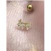 Image 2 : 14K YELLOW GOLD STAR CZ EARRINGS, MADE IN CANADA