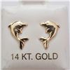 Image 1 : 14K YELLOW GOLD EARRINGS, MADE IN CANADA