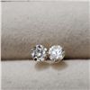 Image 1 : 14K YELLOW GOLD CUBIC ZIRCONIA EARRINGS