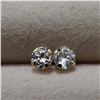 Image 1 : 14K YELLOW GOLD CUBIC ZIRCONIA EARRINGS