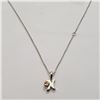 Image 2 : SILVER DIAMOND 16"  NECKLACE