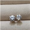 Image 1 : 10K YELLOW GOLD CUBIC ZIRCONIA EARRINGS