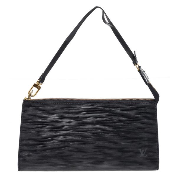 Louis Vuitton Navy Epi Leather Pochette Accessories Shoulder Bag