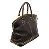 Image 3 : Louis Vuitton Black Suhali Leather Lockit MM Satchel Bag
