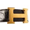 Image 6 : Hermes Black Leather Constance Belt