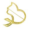 Image 3 : Tiffany & Co. Paloma Picasso Graffiti 18k Yellow Gold Open Cat Ribbon Brooch Pin