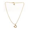 Image 1 : Christian Dior Gold Logo Chain Necklace