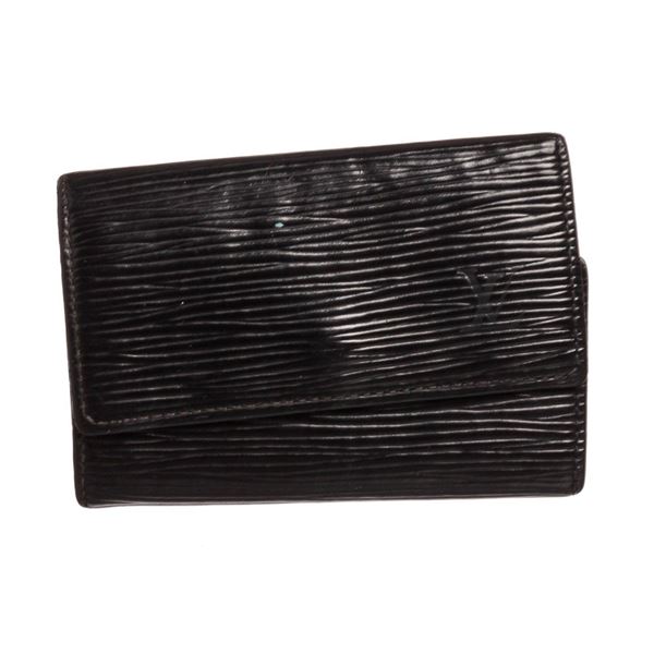 Louis Vuitton Black Epi Leather 6 Key Holder