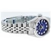 Image 4 : Rolex Ladies Stainless Steel Blue Diamond Quickset Oyster Perpetual Datejust 26m