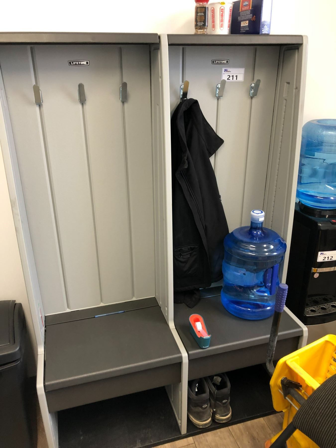 LIFETIME DUAL LOCKER STORAGE RACK