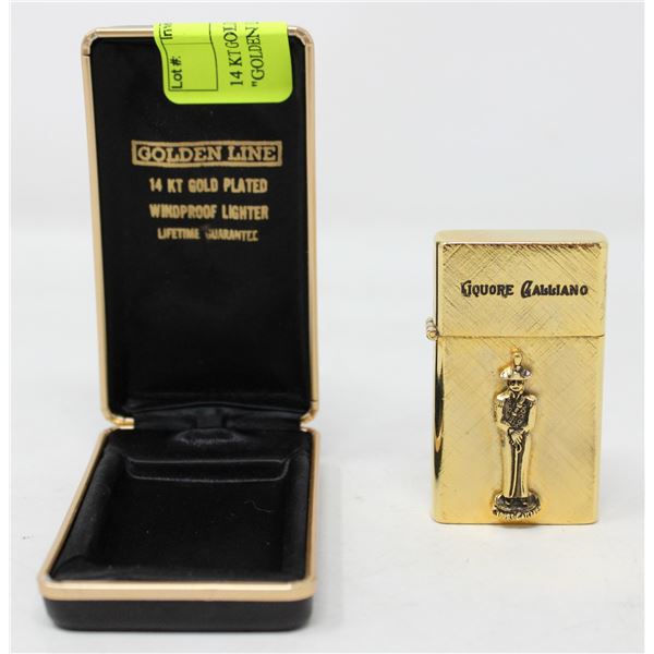 14 KT GOLD LIGHTER PLATED "GOLDEN LINE"
