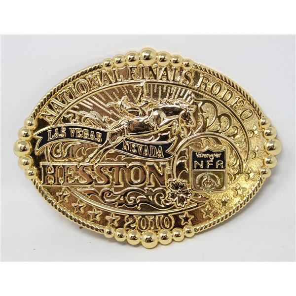 2010 NFR MONTANA SILVERSMITHS BELT BUCKLE HESSTON