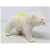 Image 1 : 10" HEAVY POLAR BEAR SOAPSTONE HAND CARVED