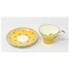 Image 1 : AYNSLEY TEA CUP & SAUCER YELLOW
