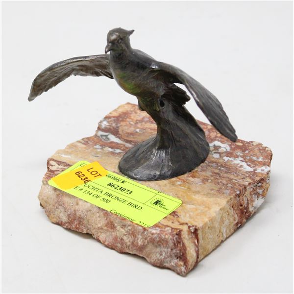 SIGGY PUCHTA BRONZE BIRD STATUE # 134 OF 500