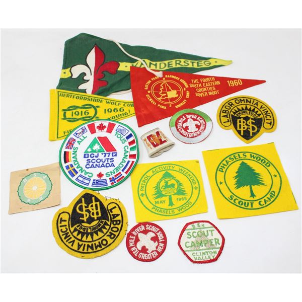 13 BOY SCOUT PATCHES 1950'S TO 70'S ORIGINALS