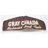 Image 1 : 1940'S GRAY CANADA TOOLS GAS STATION MECHANIC HAT