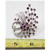 Image 2 : VINTAGE PURPLE STONE BROACH