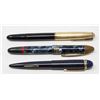 Image 1 : 3 X FOUNTAIN PENS GOLD FILLED PARKER