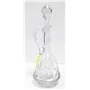 Image 1 : 18" CRYSTAL GLASS DECANTER VERY HEAVY