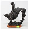 Image 1 : 11" BRONCO STATUE "GOIN FOR 8" #0133 OF 2500 MA