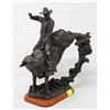Image 2 : 11" BRONCO STATUE "GOIN FOR 8" #0133 OF 2500 MA