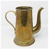 Image 1 : 7" BRASS COFFEE POT CIRCA 1900'S MARKINGS ON BOTT