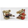 Image 1 : 2 MUSICAL MICE JAPAN POTTERY 1960'S