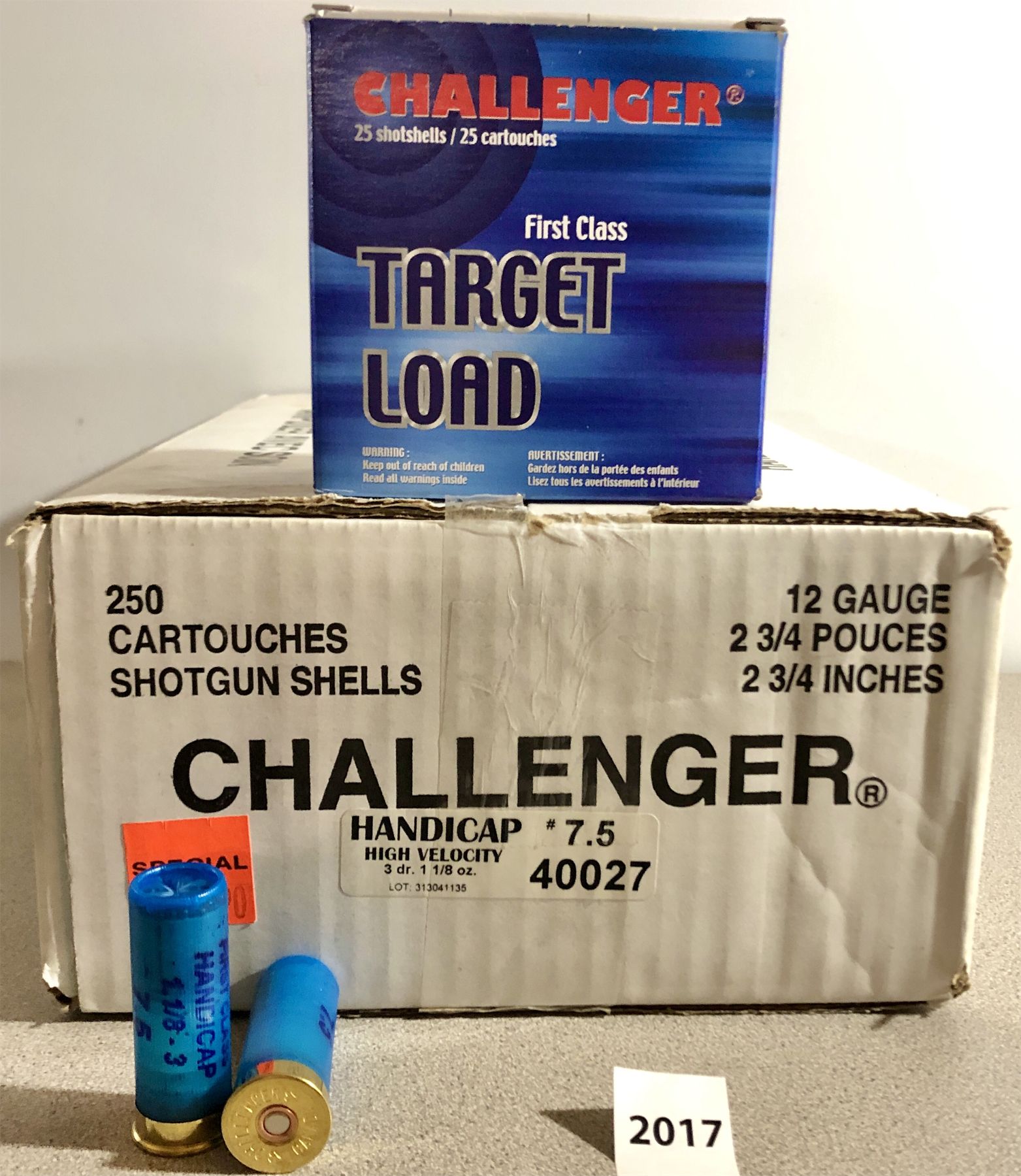 AMMO: 250X CHALLENGER 12 GA 2 3/4