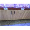 Image 8 : Wooden 4-Tier Display Case w/ Lighting & 3 Double Door Cabinets Underneath (Contents not included)