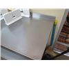 Image 3 : Metal Work Table w/ Rear Edge & Undershelf  2' x 6' x 34.5”H  (Contents not included)
