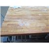 Image 2 : Metal Work Table w/ Wood Top & Undershelf (Contents Not Included) 10’ x 37” x 36" H