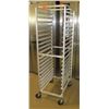 Image 1 : Advanced Tabco Rolling Open Holding Pan Rack Cabinet End Loading 28"x18"x70"H