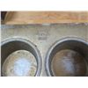 Image 2 : Qty 7 Chicago Metallic 24 Cup 4" Round Muffin Baking Pans 26"x18"