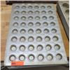Image 1 : Qty 6 Metal 48 Cup 2" Round Muffin Baking Pans 26"x18"