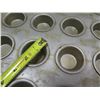 Image 2 : Qty 6 Metal 48 Cup 2" Round Muffin Baking Pans 26"x18"
