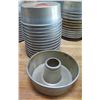 Image 1 : Qty 13 Round Metal Bundt Angel Food Cake Molds Pans 10"Diameter x5"H