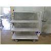 Image 2 : BevLes Metal 4 Tier Rolling Utility Cart 54” x 27” x 63” H